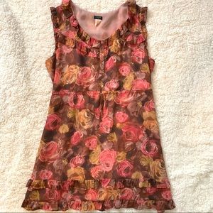 J. Crew Silk Floral Dress